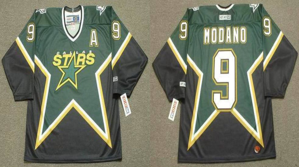 2019 Men Dallas Stars 9 Modano Black CCM NHL jerseys
